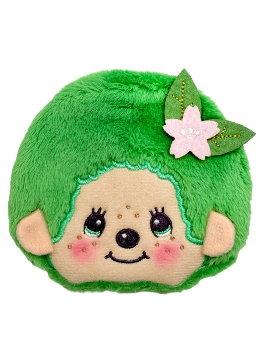 NEW Monchhichi-Kun Matcha Green Plush Coin Bag